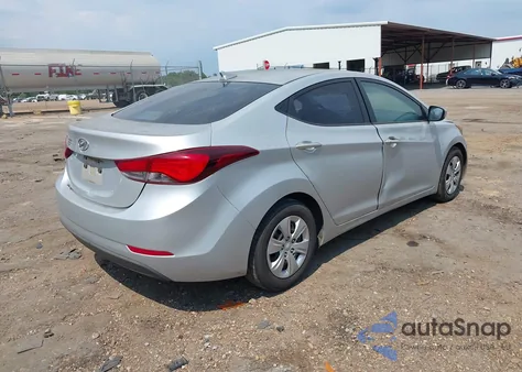 2016 Hyundai Elantra Se from USA, damaged, VIN 5NPDH4AE1GH663618